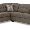 Mahoney 2-Piece Chocolate Sectional with Chaise