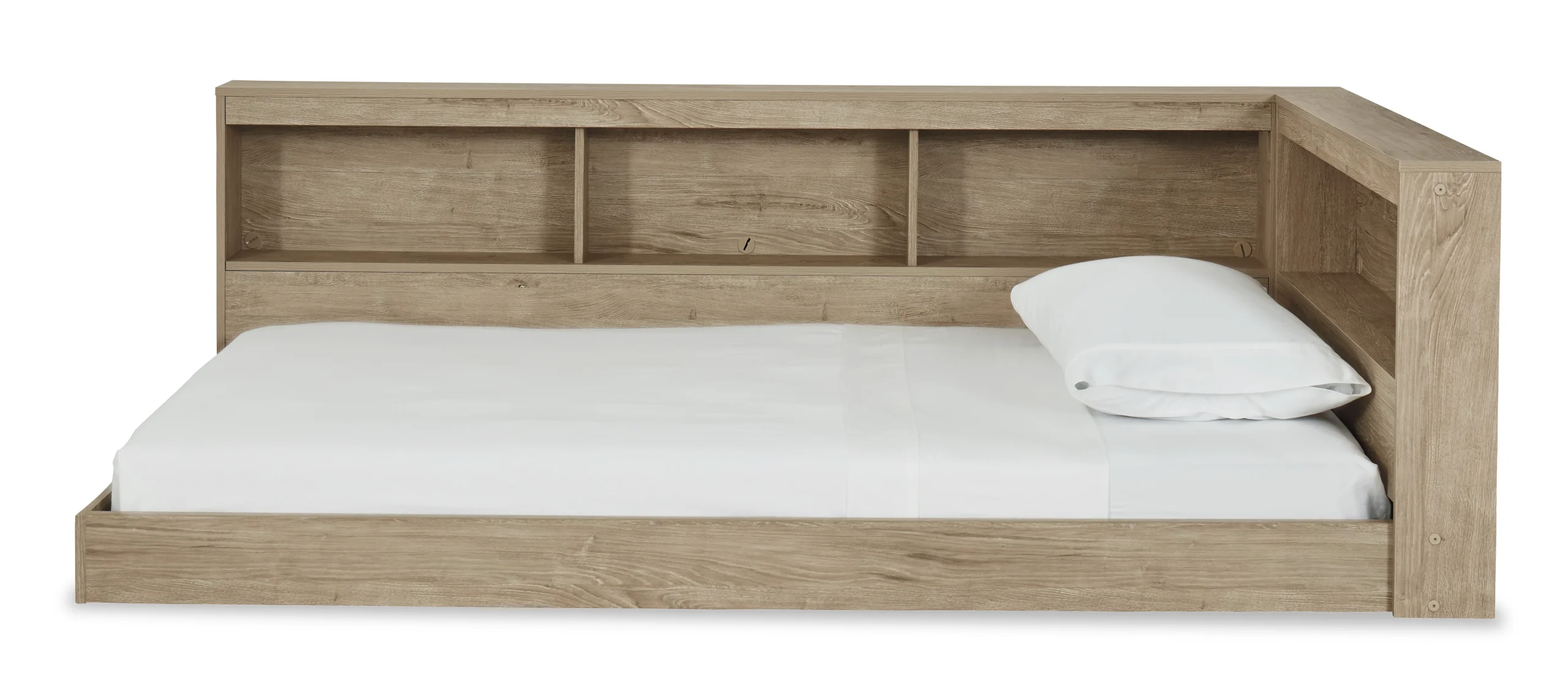 Oliah Bookcase Storage Bed