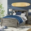 Frandern Bookcase Panel Bed with Storage
