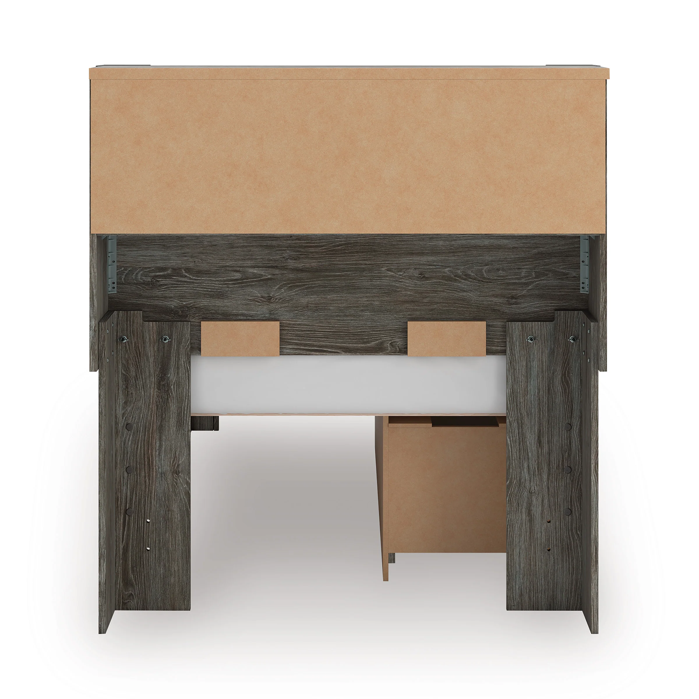 Frandern Bookcase Panel Bed with Storage