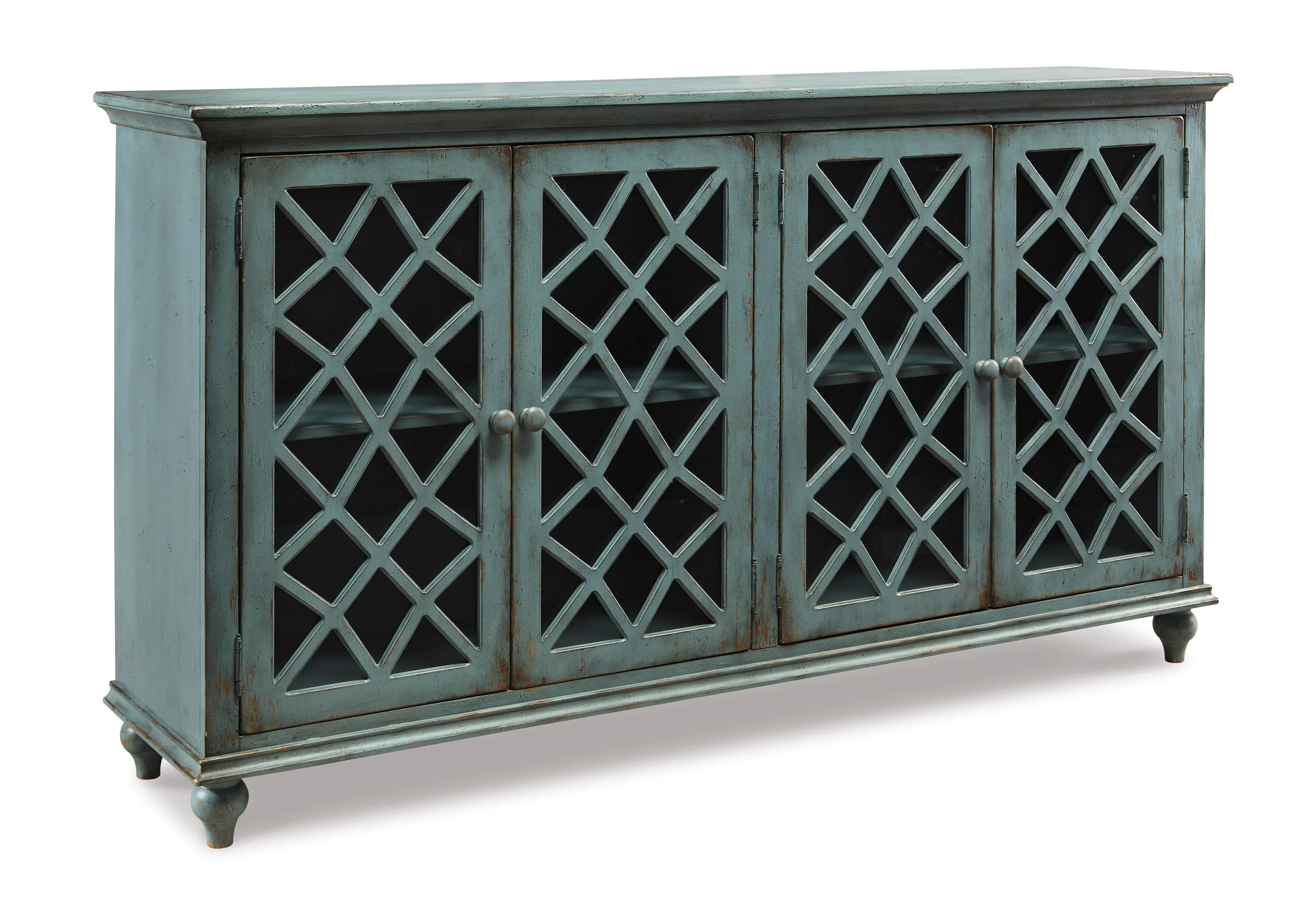 Ashley Mirimyn 4 Lattice Design Door Accent Cabinet