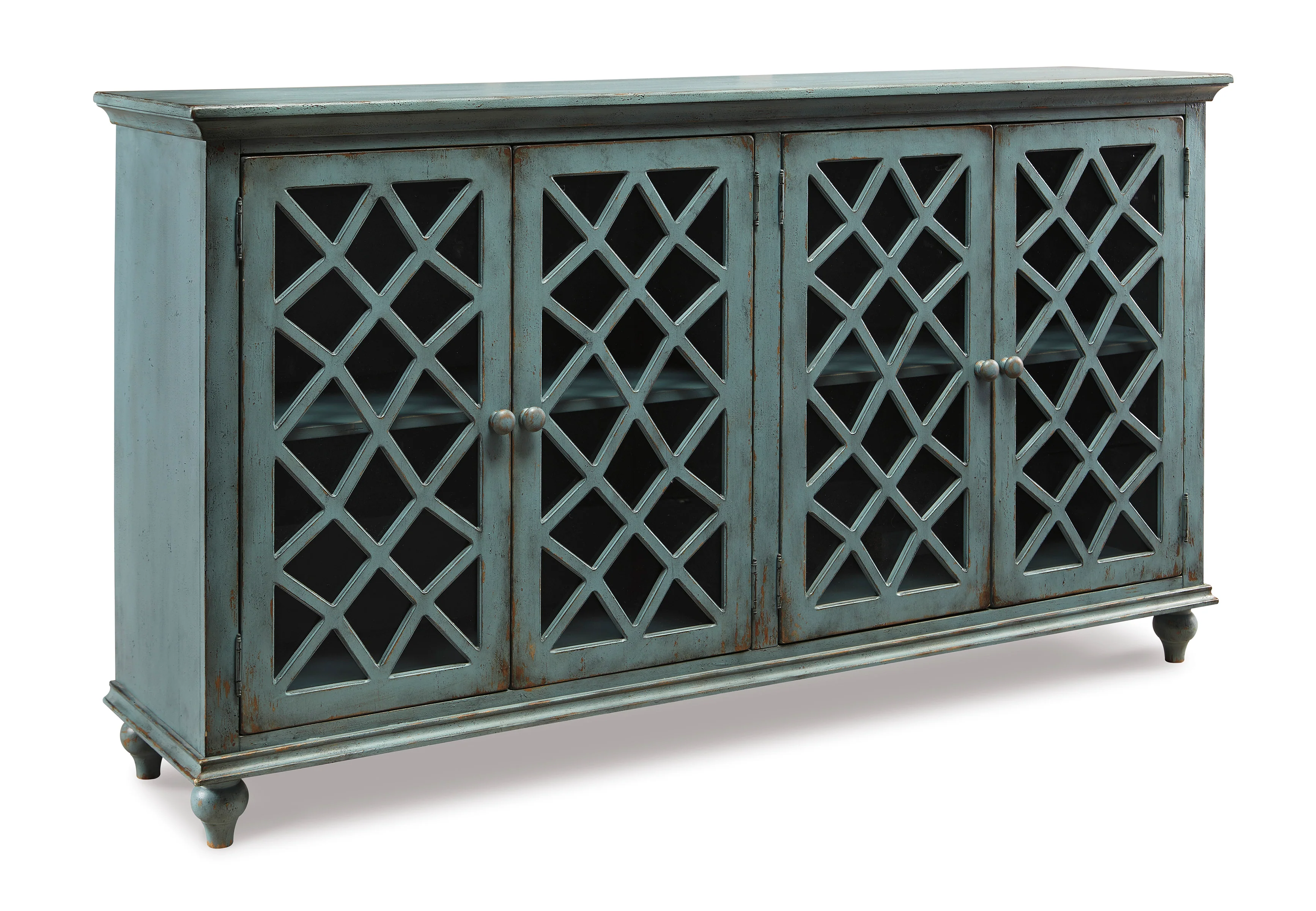 Ashley Mirimyn 4 Lattice Design Door Accent Cabinet