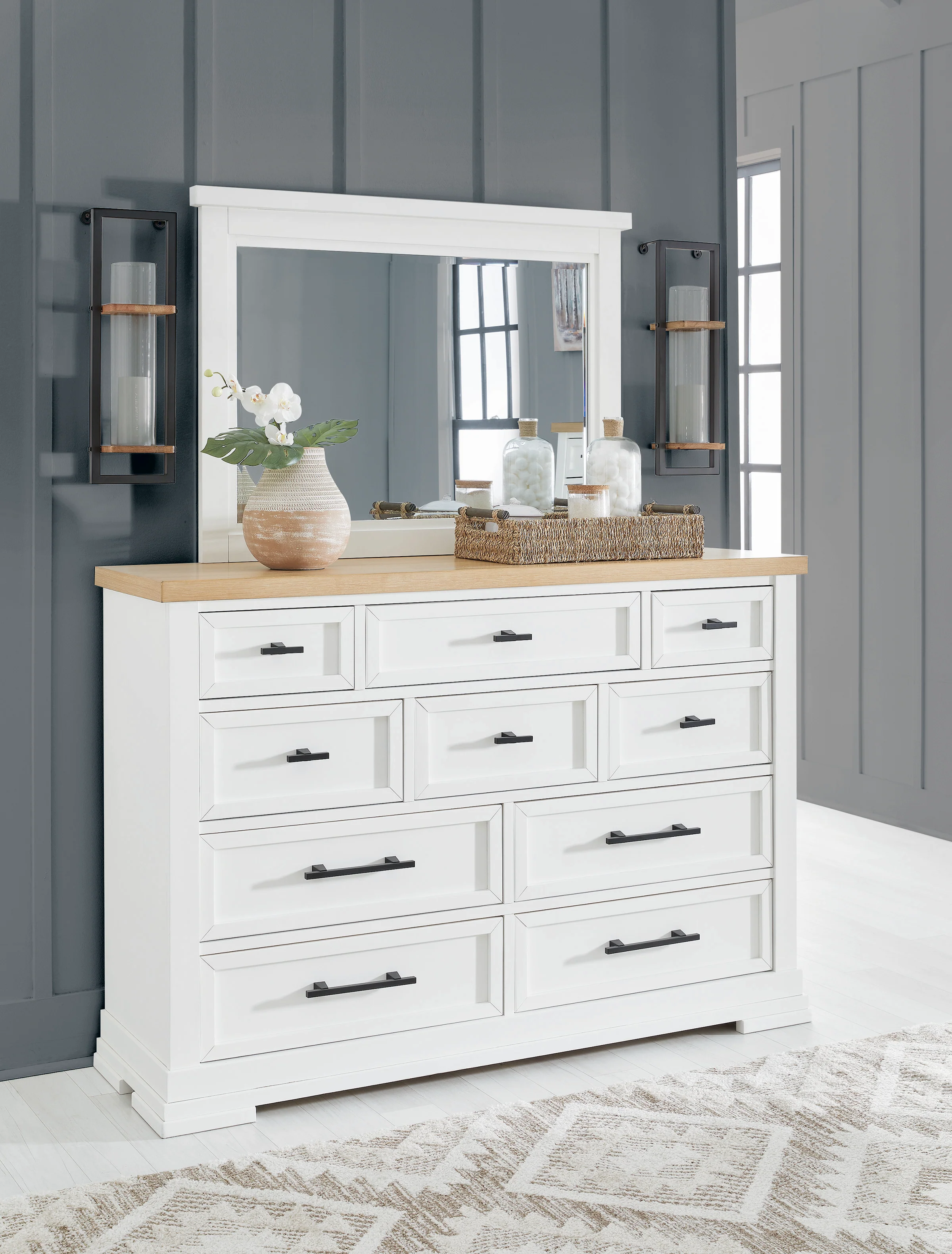 Ashbryn Dresser and Mirror