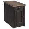 Tyler Creek Chairside End Table with USB Ports and Outlets