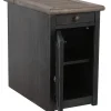 Tyler Creek Chairside End Table with USB Ports and Outlets