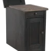 Tyler Creek Chairside End Table with USB Ports and Outlets