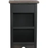 Tyler Creek Chairside End Table with USB Ports and Outlets