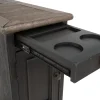 Tyler Creek Chairside End Table with USB Ports and Outlets