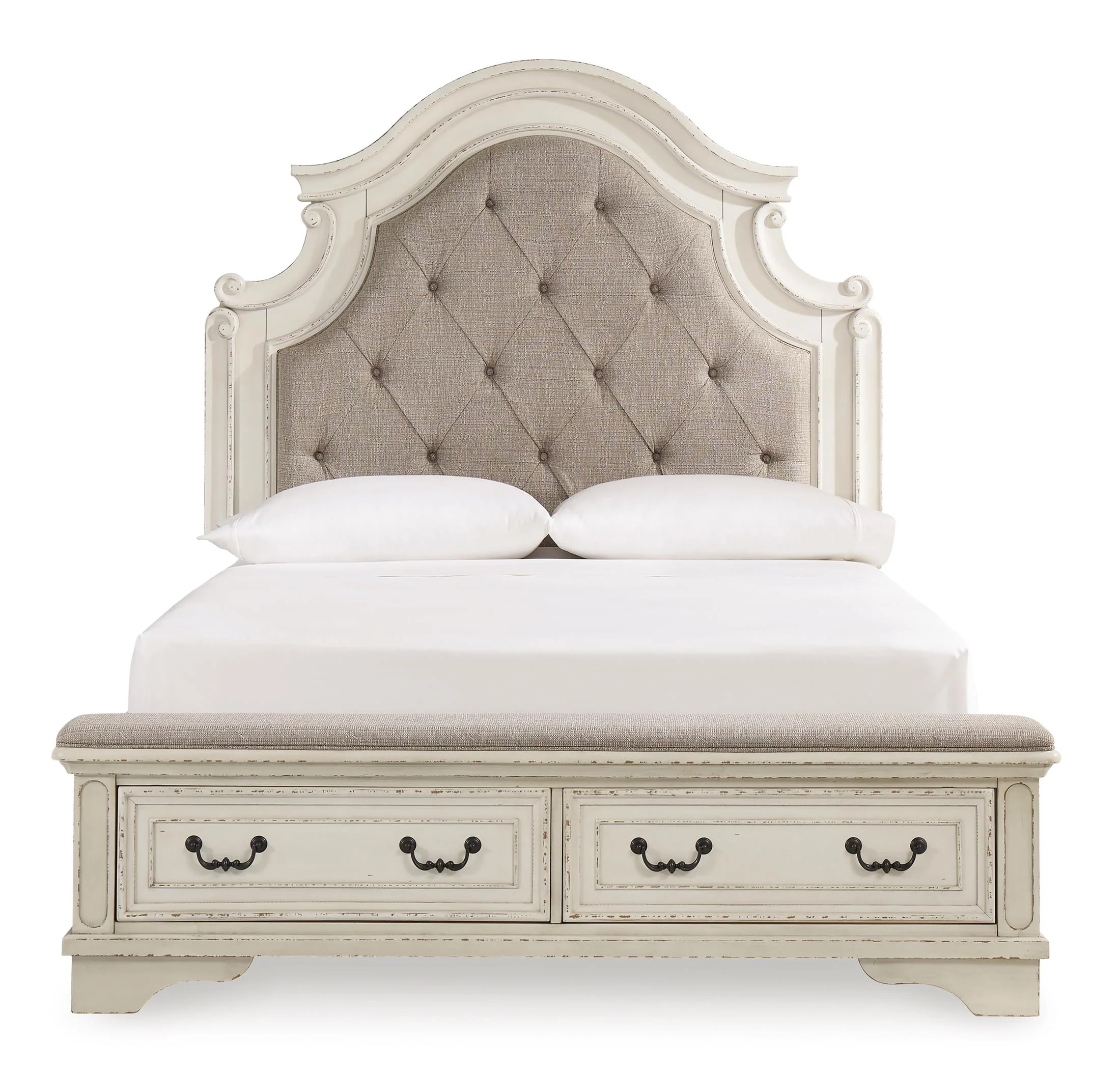 Realyn Upholstered Panel Storage Bed