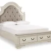 Realyn Upholstered Panel Storage Bed