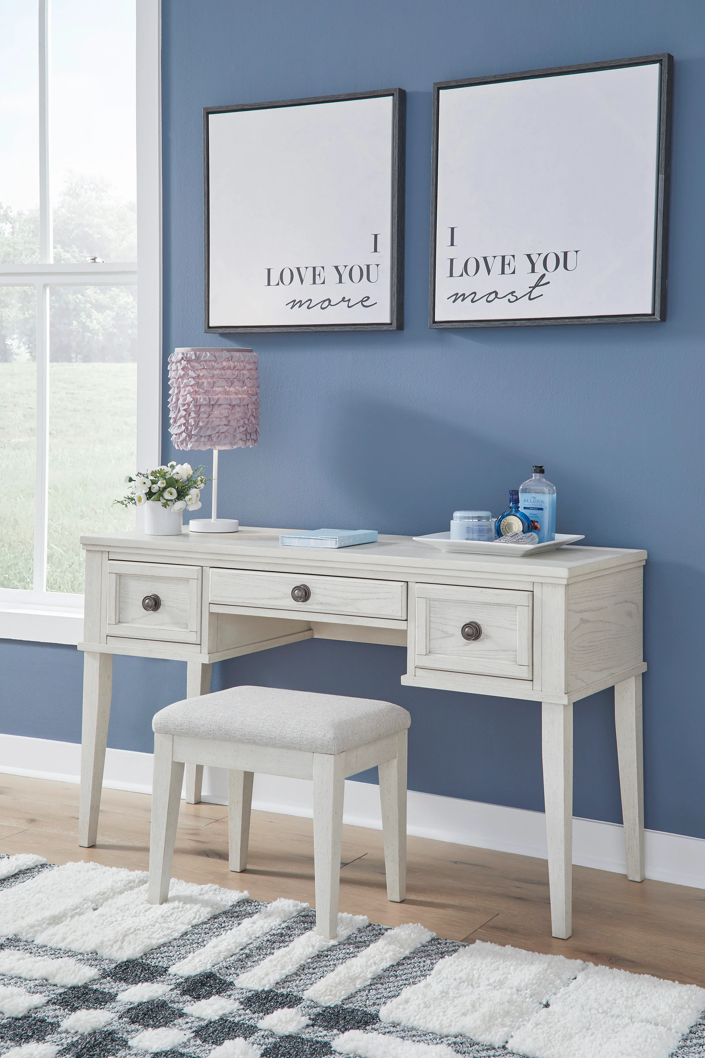 Robbinsdale Upholstered Vanity Stool (Set of 2)