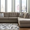 Mahoney 2-Piece Chocolate Sleeper Sectional with Chaise