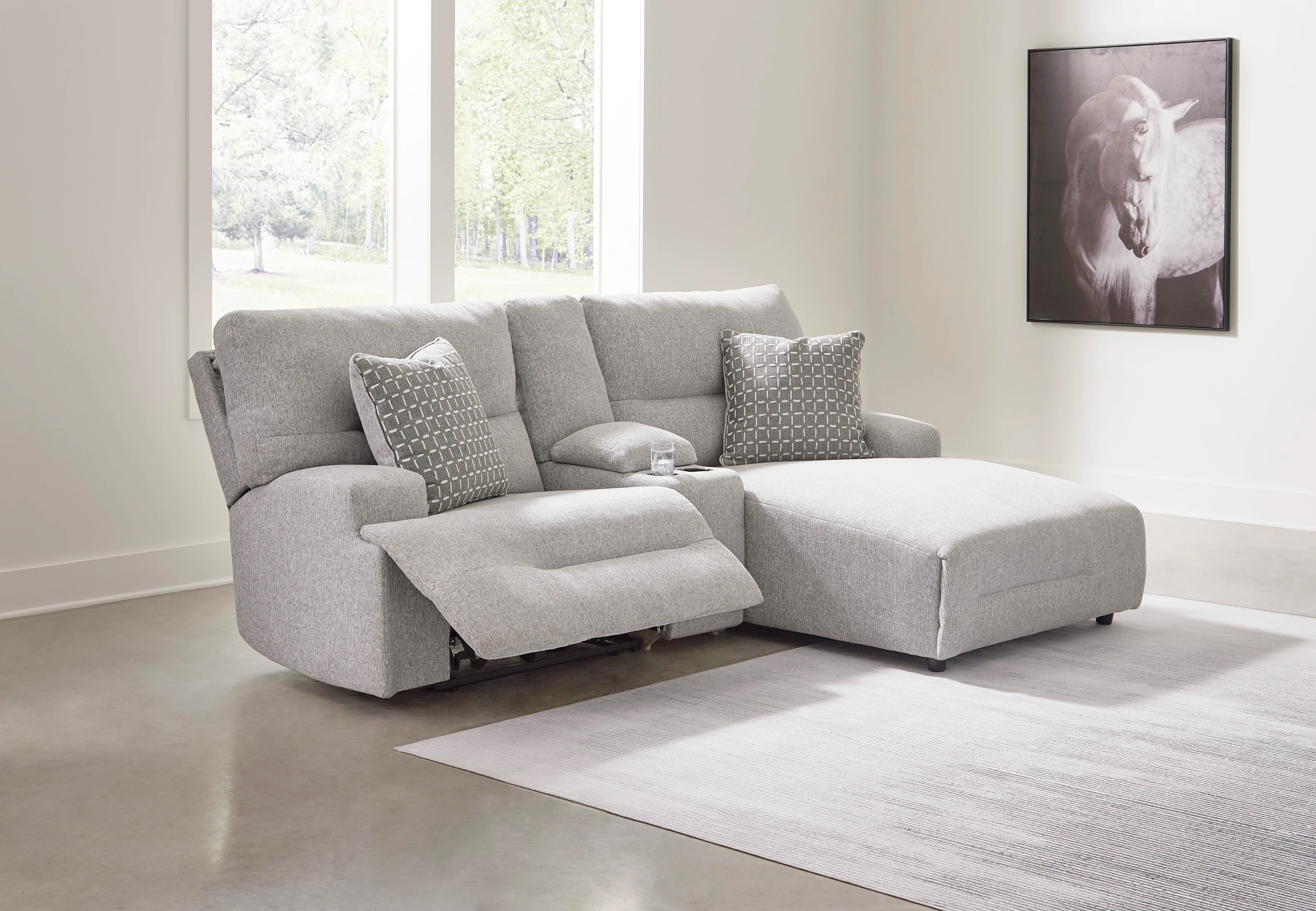Acklen Place Right Facing 3-Piece Power Reclining Sectional Sofa with Chaise
