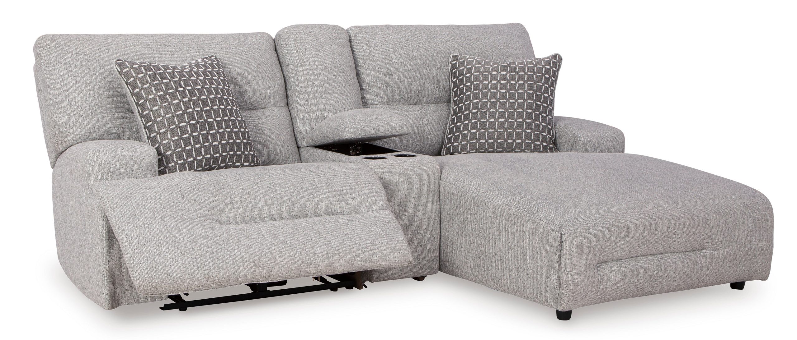 Acklen Place Right Facing 3-Piece Power Reclining Sectional Sofa with Chaise