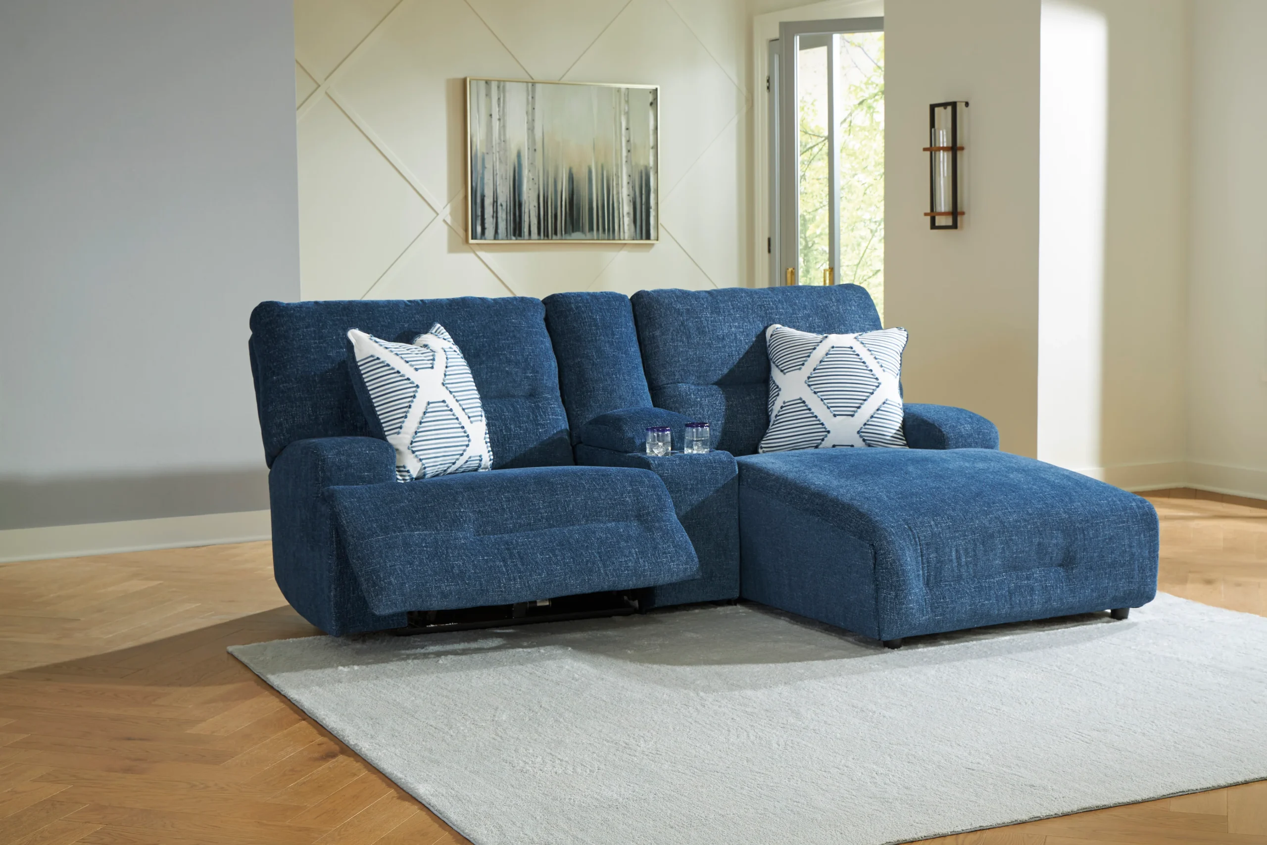 Acklen Place Right Facing 3-Piece Power Reclining Sectional Sofa with Chaise