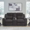 Brysonview Reclining Console Loveseat