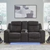 Brysonview Reclining Console Loveseat