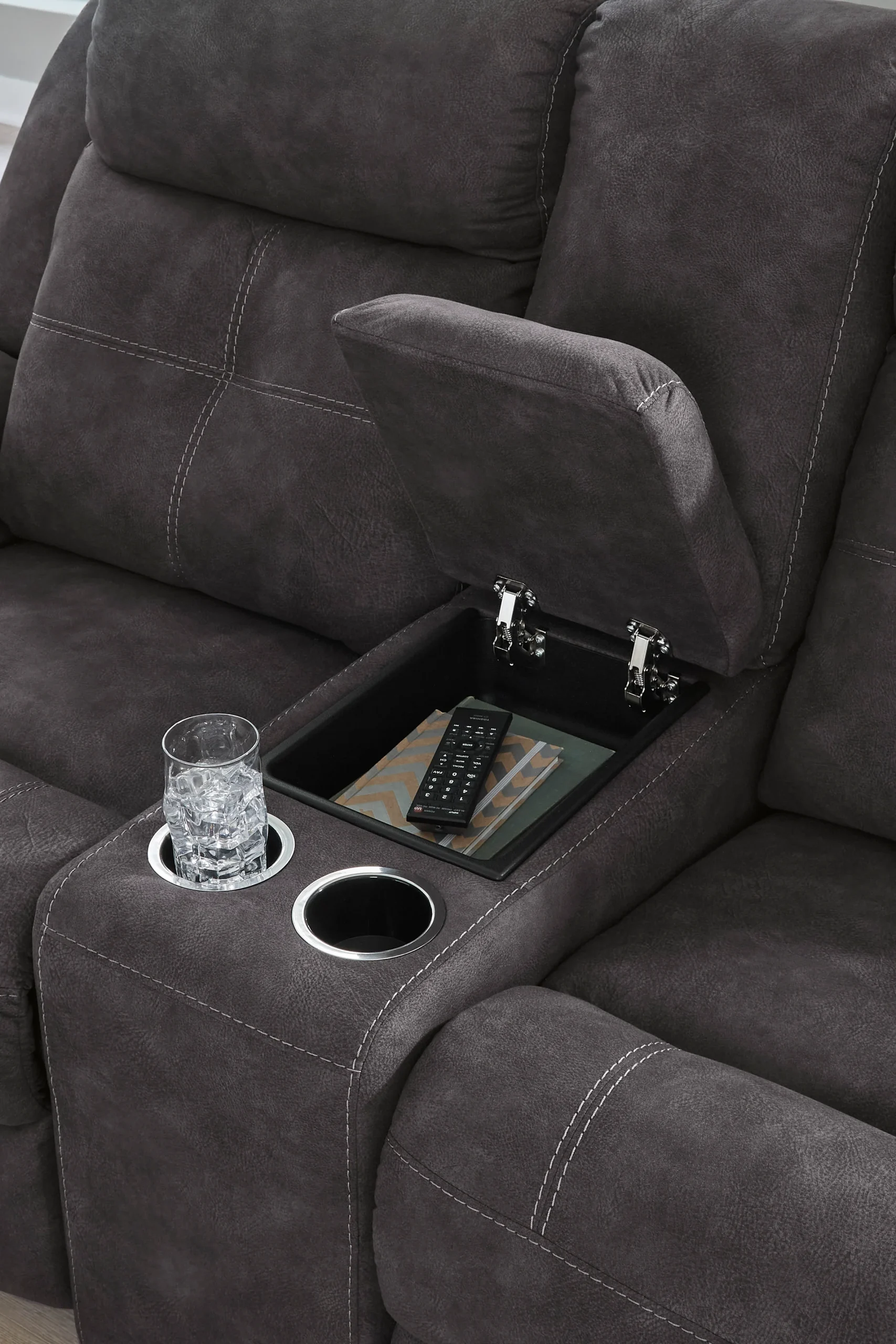 Brysonview Reclining Console Loveseat