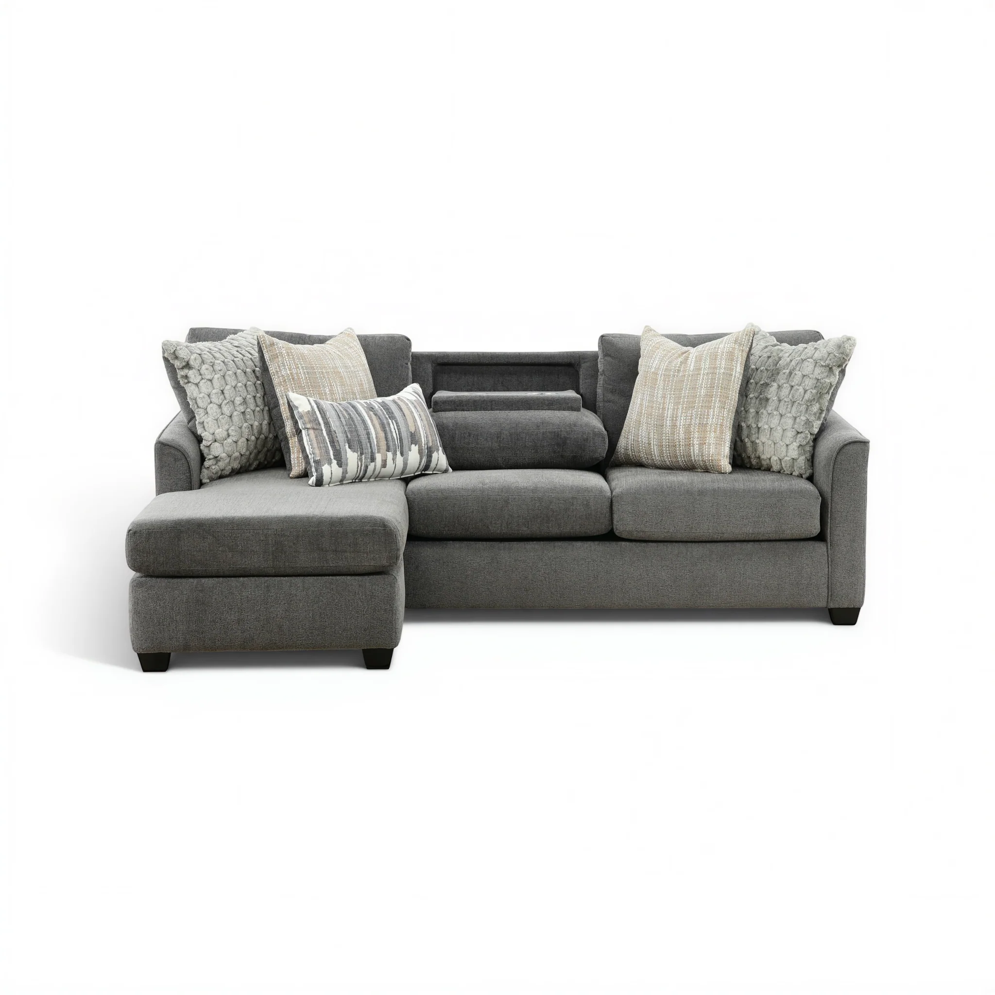 Forte Sofa Chaise with Drop-Down Table