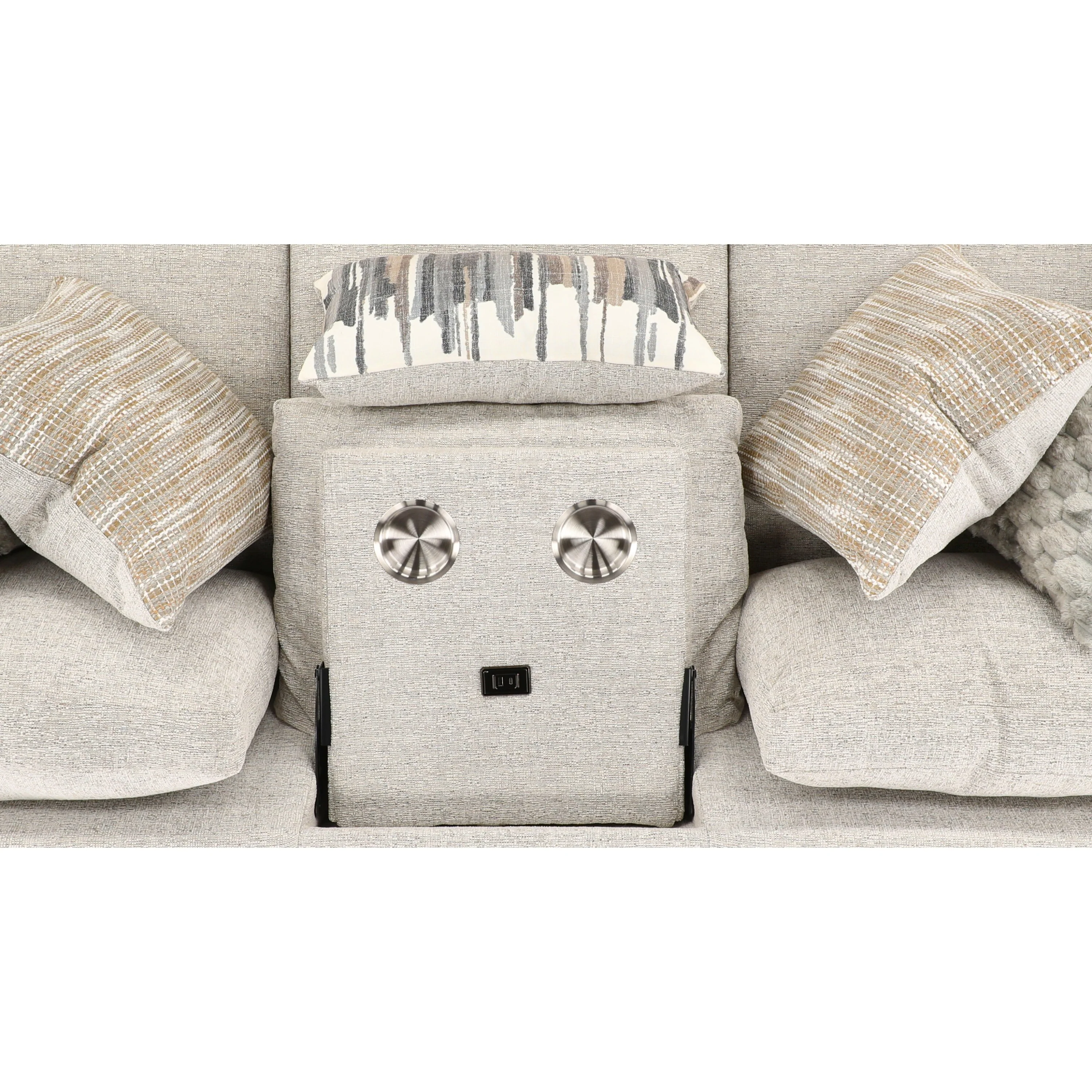 Forte Sofa Chaise with Drop-Down Table