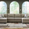 Newellen 3-Piece Sectional with Double Chaise