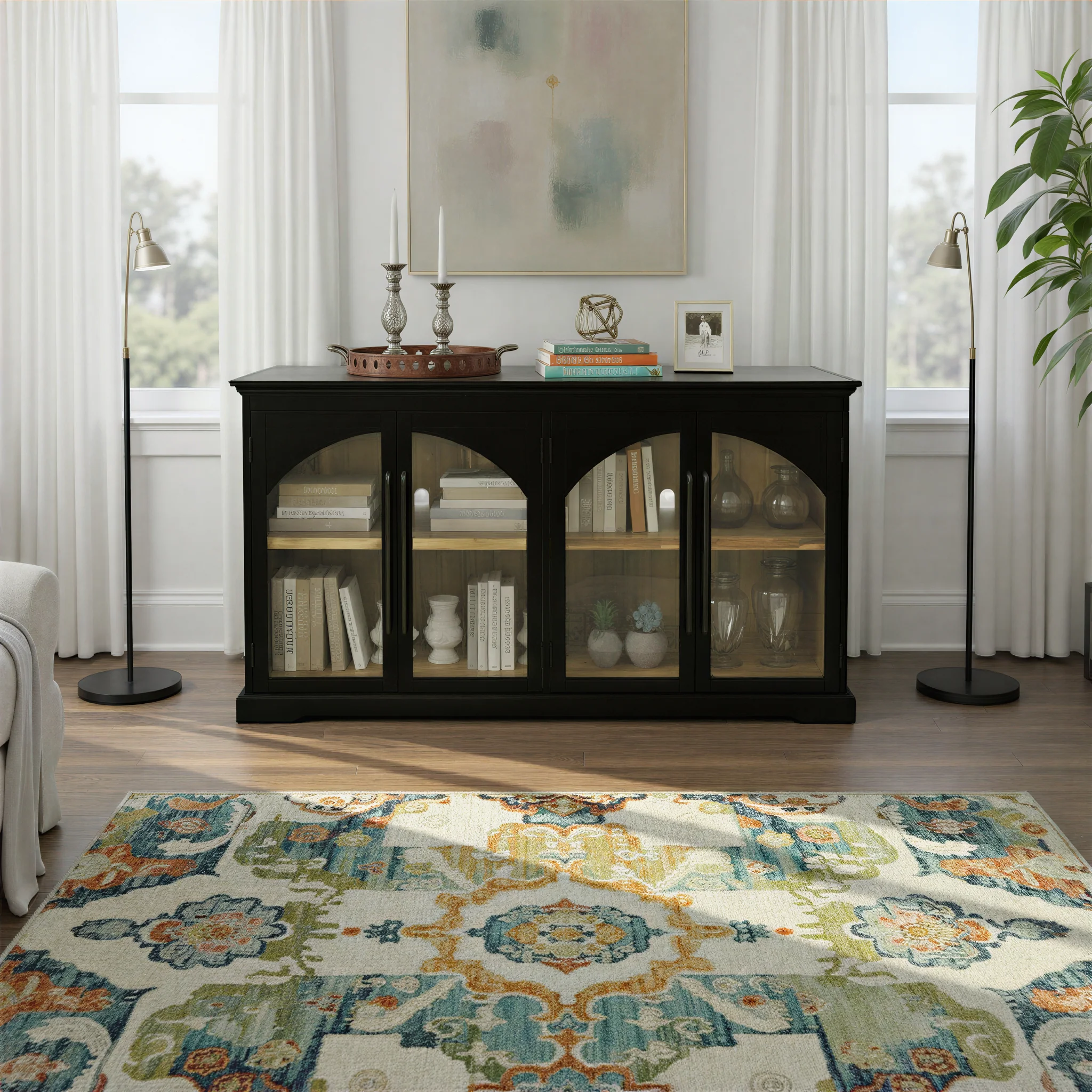 Four Door Accent Cabinet