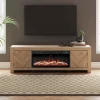 Cayboni Large TV Stand with Fireplace Option