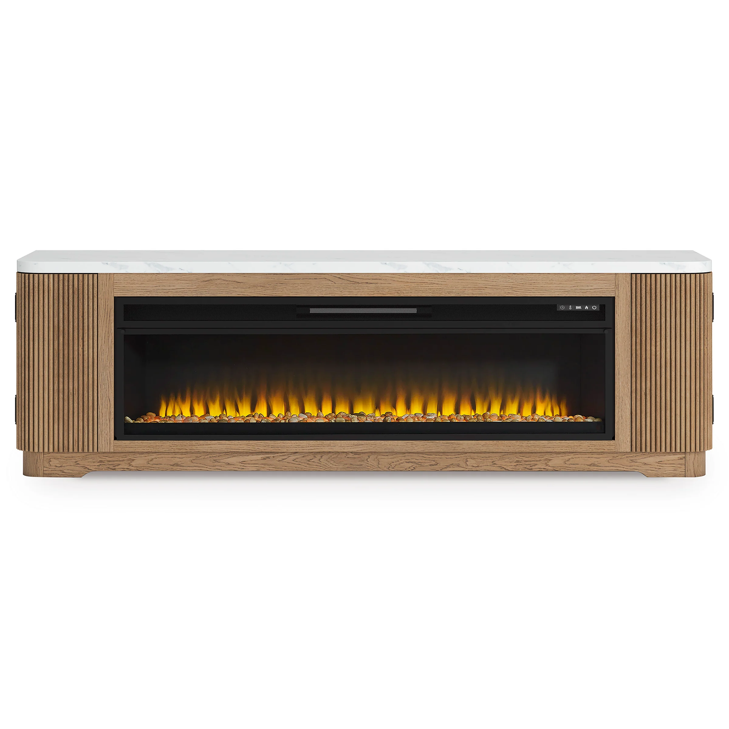 Camdill 80" TV Stand with Electric Fireplace