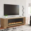 Camdill 80" TV Stand with Electric Fireplace