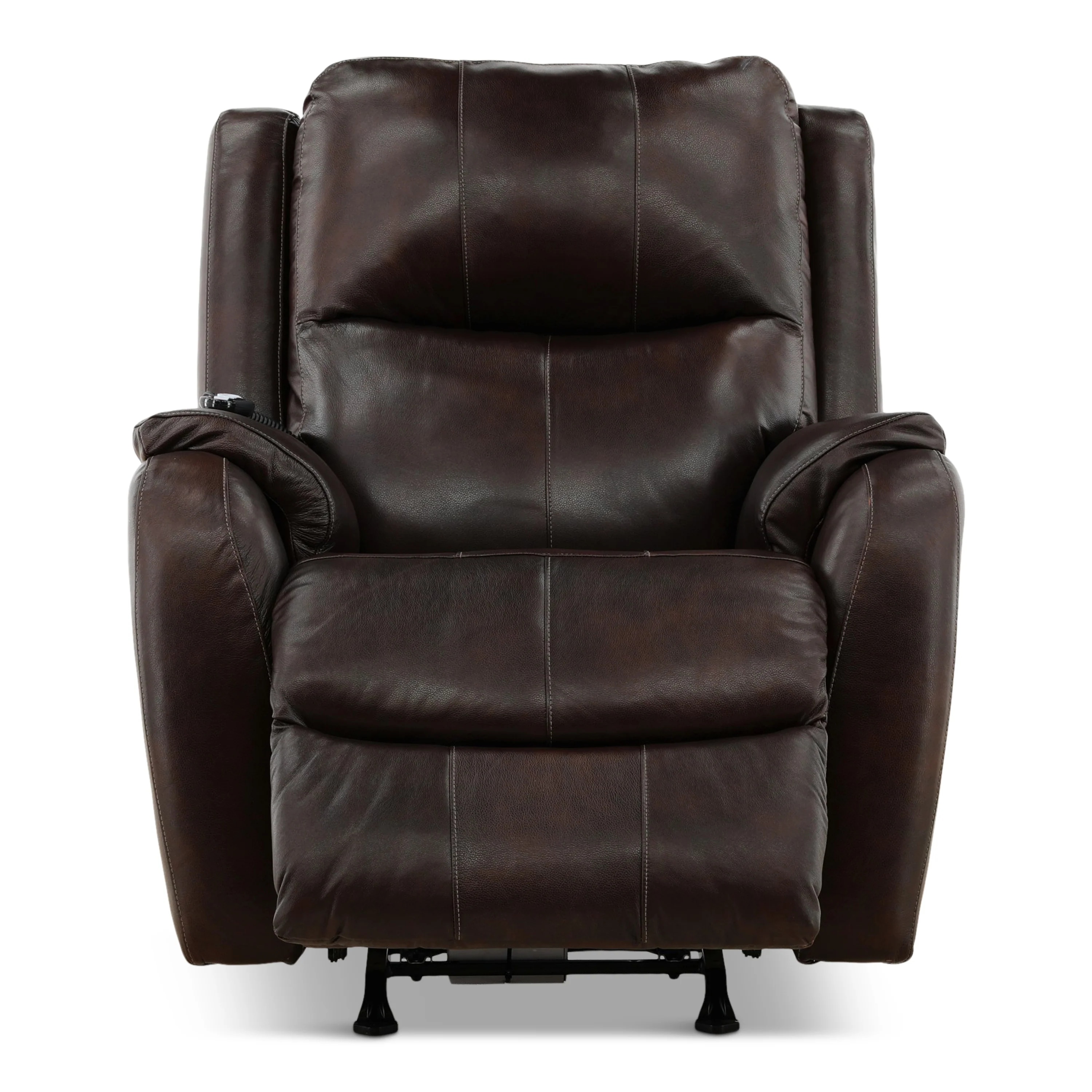 Waylon Leather Power Rocker Recliner