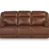 Healy Pier Leather Power Reclining Sofa