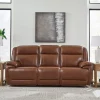 Healy Pier Leather Power Reclining Sofa