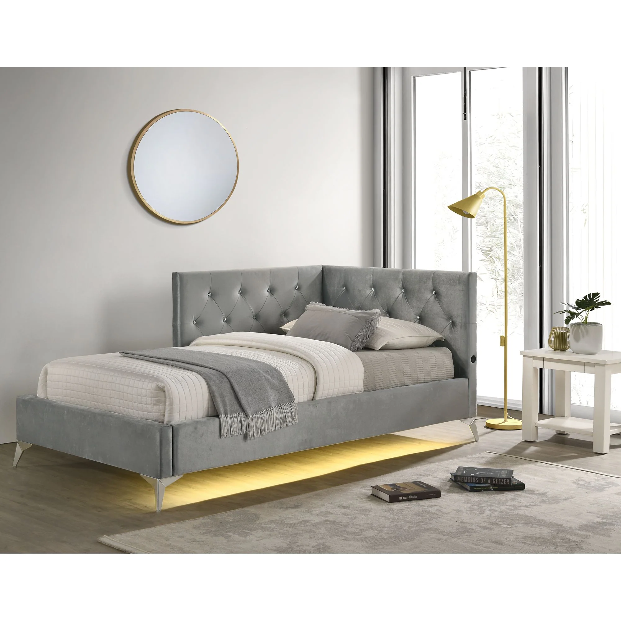 Paris Upholstered Corner Bed