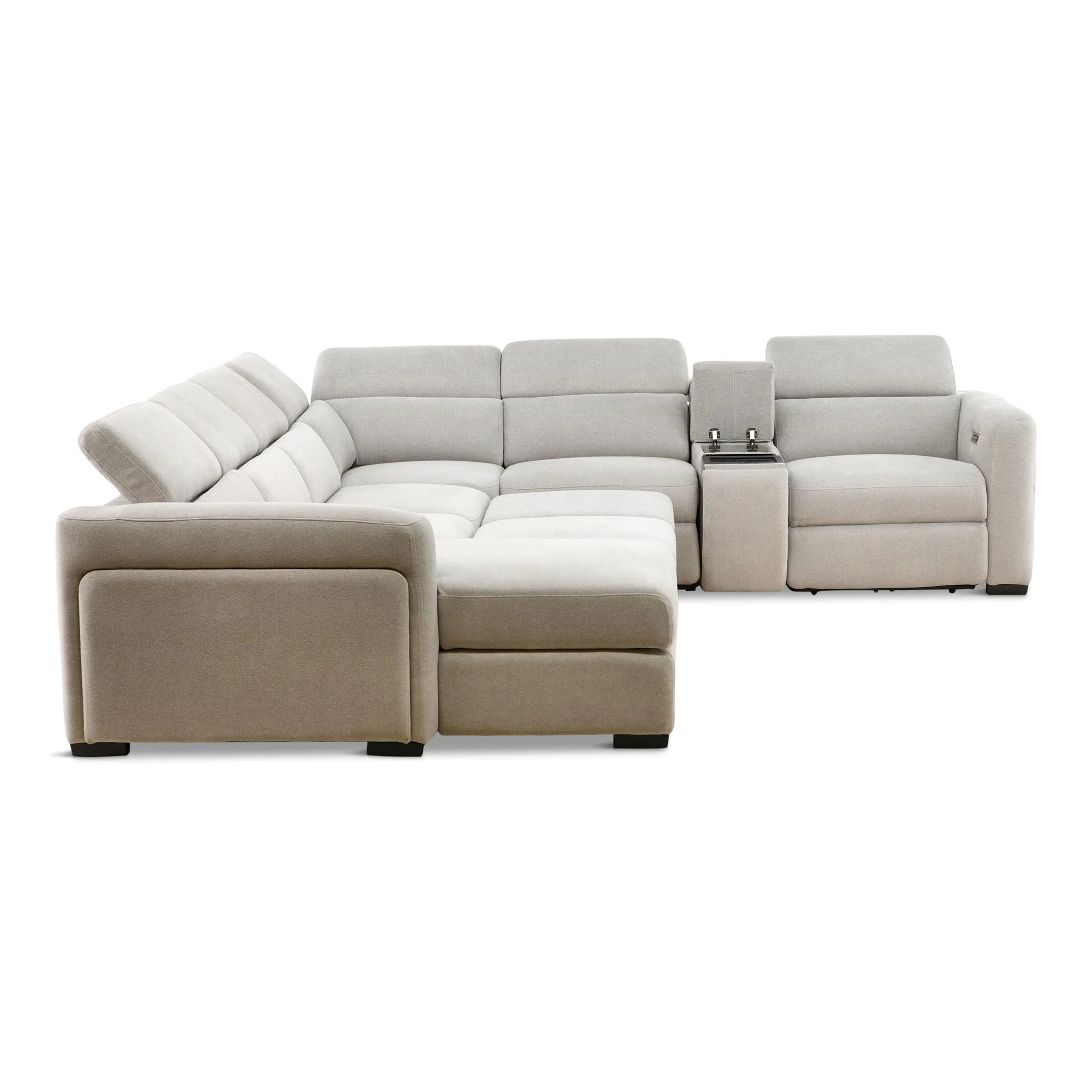 Tuscany 6-Piece Power Reclining Sleeper Sectional with Chaise
