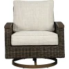 Ashley Paradise Trail Outdoor Patio Swivel Lounge Chair (Set of 2)