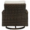 Ashley Paradise Trail Outdoor Patio Swivel Lounge Chair (Set of 2)