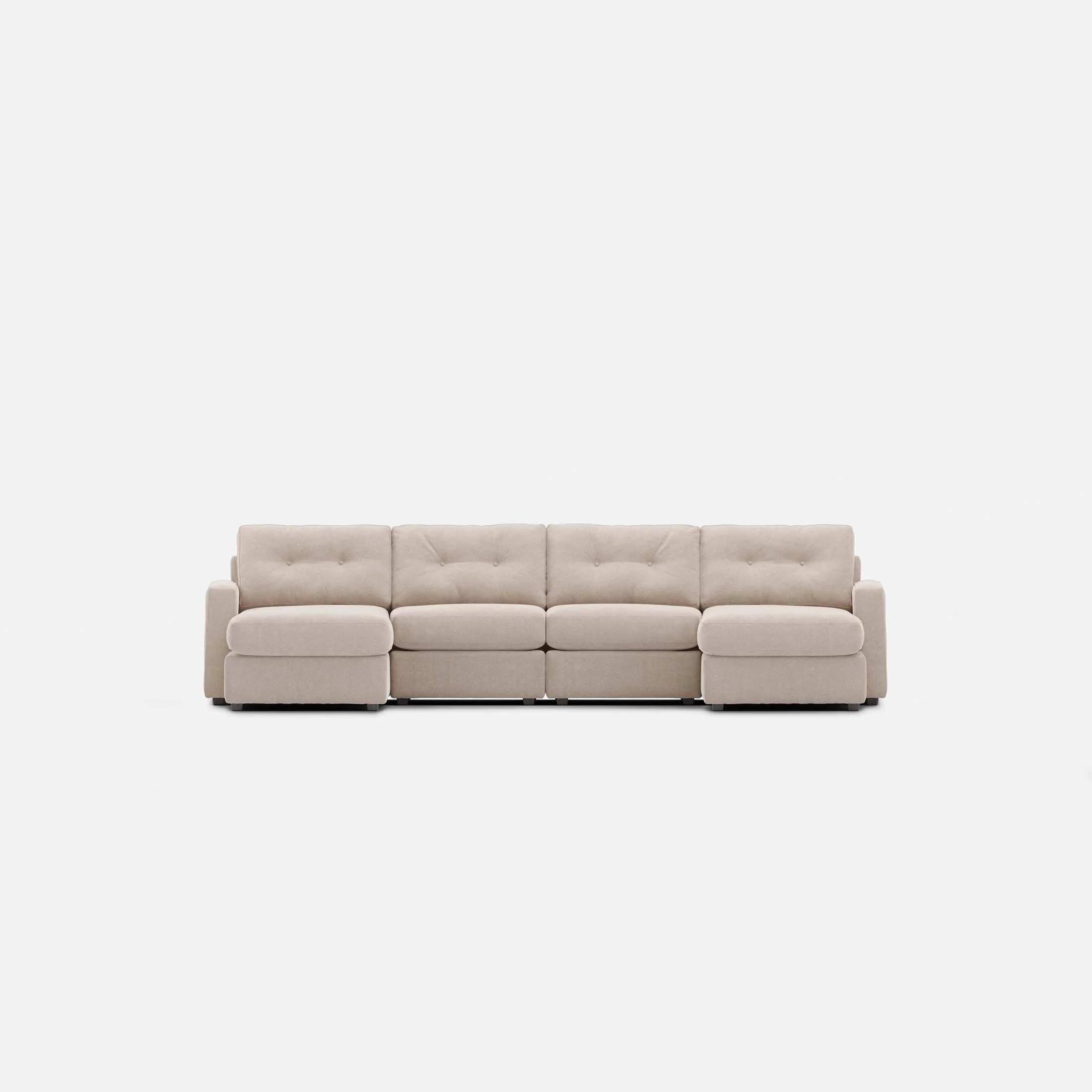 Modular One 4-Piece Sectional with Dual Chaise