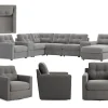Modular One 4-Piece Sectional with Dual Chaise