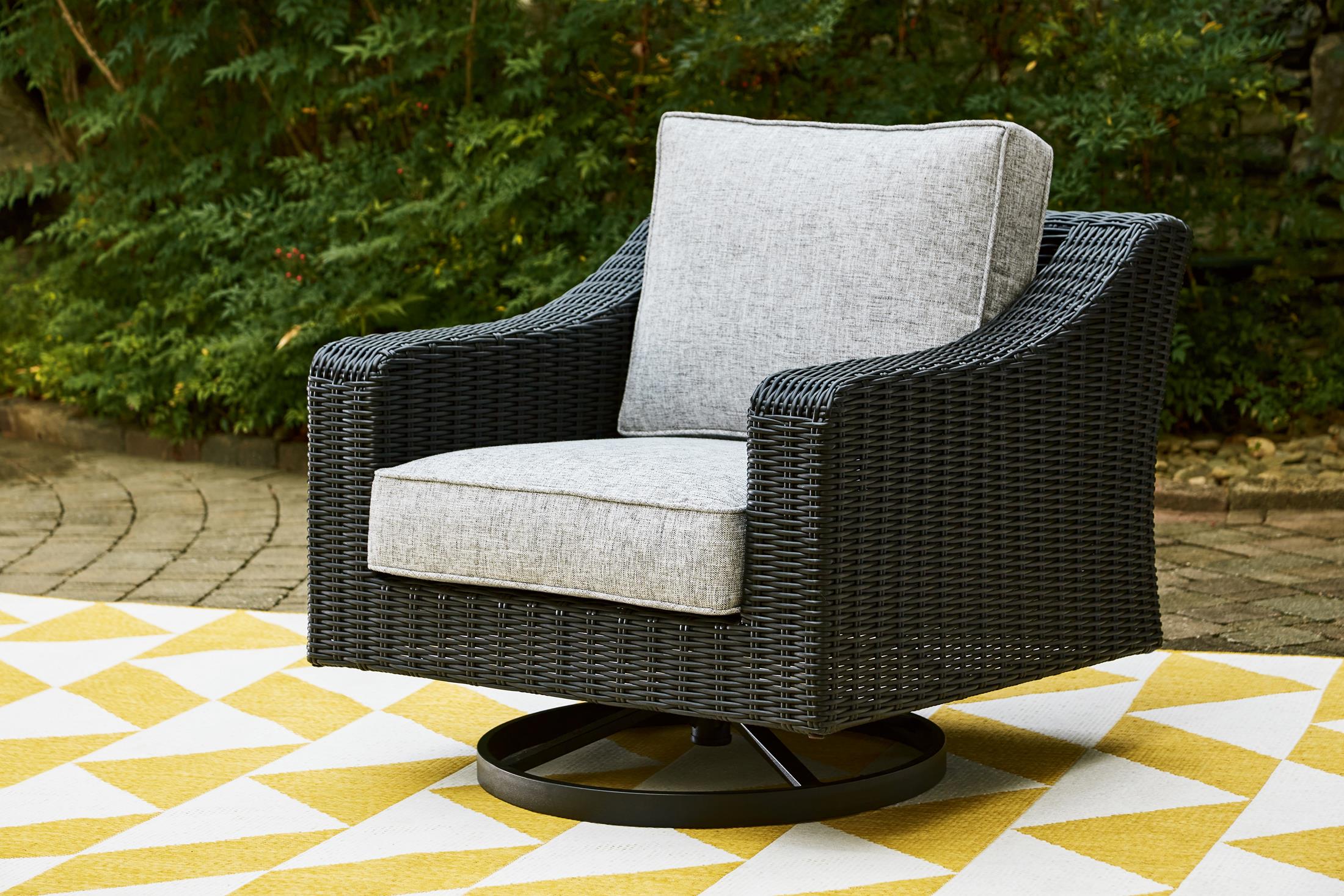 Ashley Beachcroft Outdoor Patio Swivel Lounge Chair