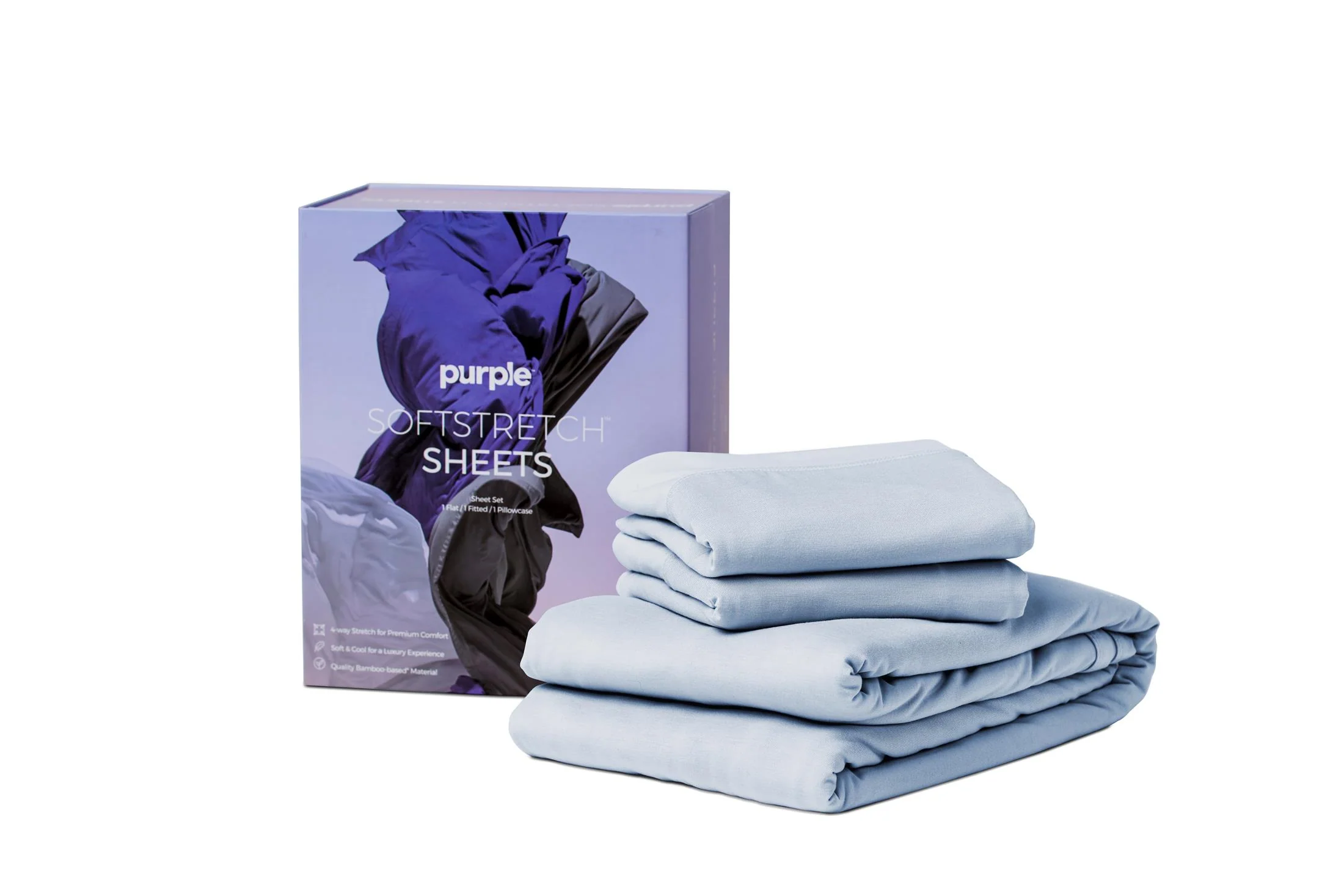 Purple Soft Stretch Sheets