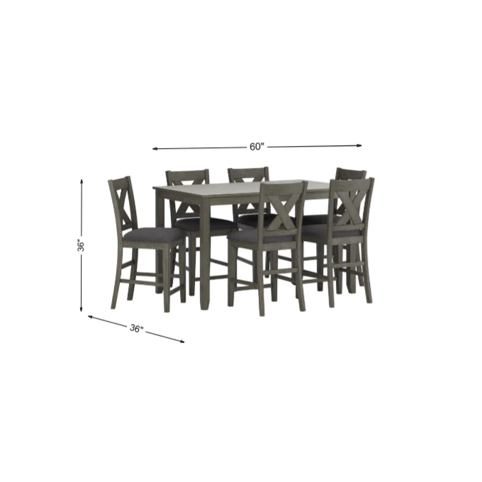 Caitbrook Counter Height Dining Table and Bar Stools (Set of 7)