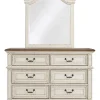 Realyn 54" 6 Drawer Dresser and Mirror