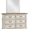 Realyn 54" 6 Drawer Dresser and Mirror