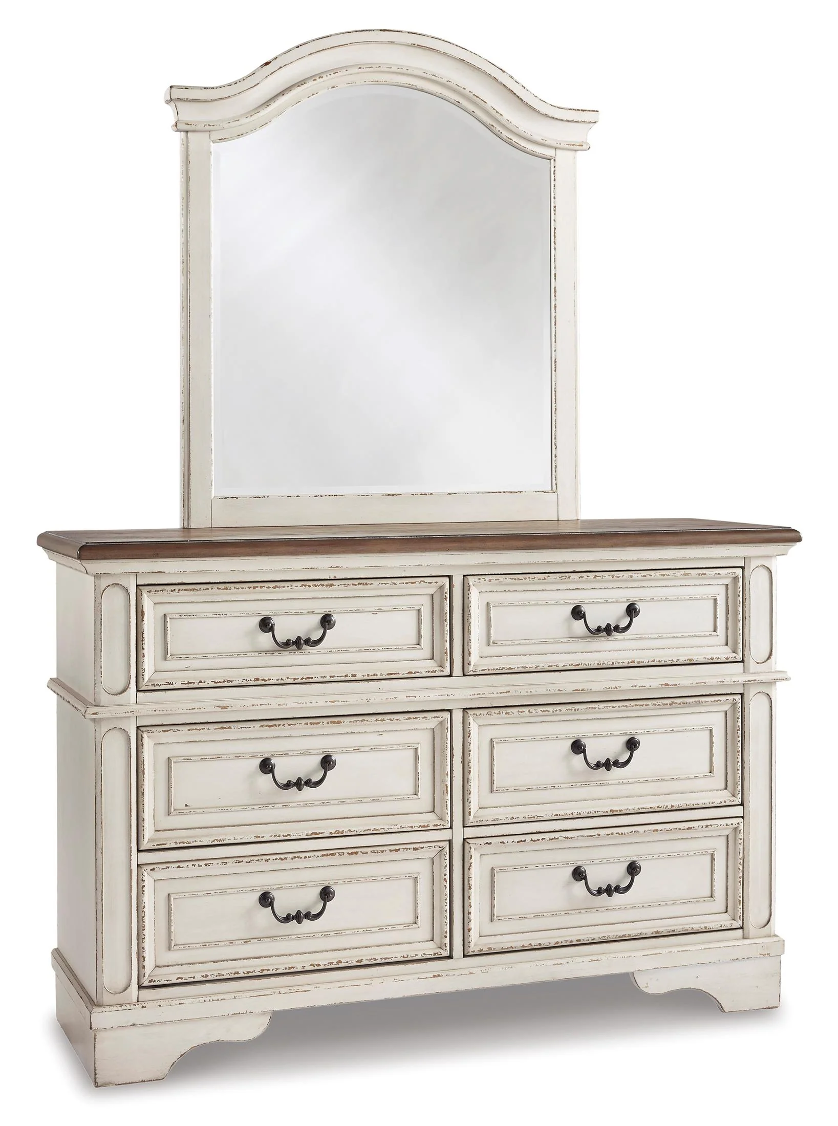Realyn 54" 6 Drawer Dresser and Mirror