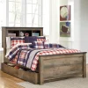 Trinell Twin Bookcase Bed with 1 Large Storage Drawer