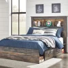 Drystan Full Bookcase Bed with 4 Storage Drawers and 4 Cubbies