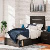 Delmorta Panel Storage Bed