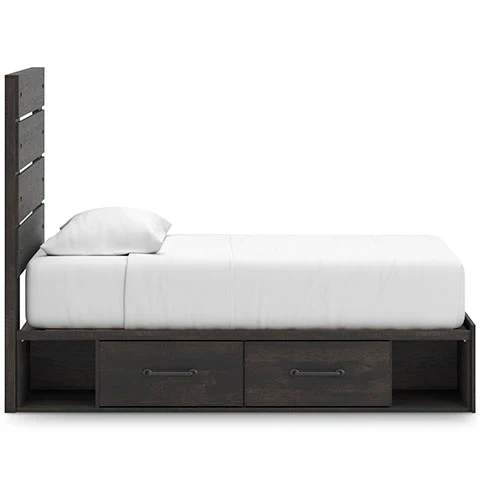 Delmorta Panel Storage Bed