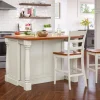 Monarch Wood Top Kitchen Island Set
