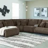 Top Tier Left-Facing 6-Piece Reclining Sectional with Chaise